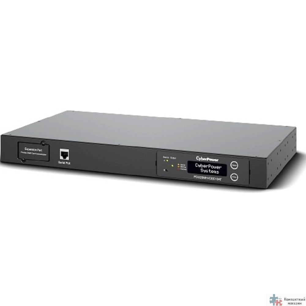CyberPower PDU20MHVCEE10AT ATS {1U type, 16Amp, plug IEC 309 16A, (8x C13 и 2x C19) }