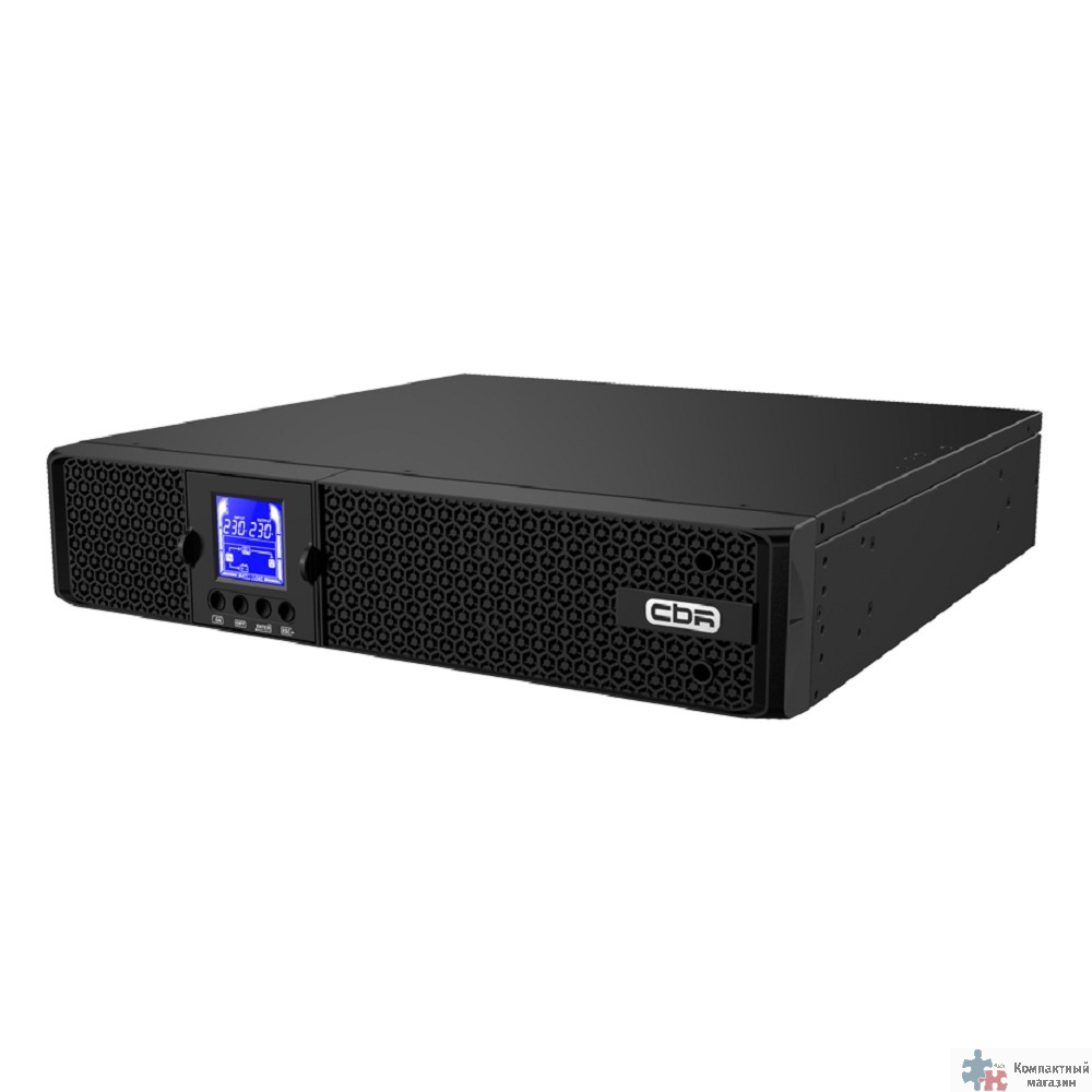 ИБП CBR ESSENCE ESN-1000 RT [Online 1000 VA / 1000 W, Rack/Tower, 8 x C13, LCD, HID-USB, RS232, EPO, SNMP slot] (ESN-1KRT-8I-LCHERSC)
