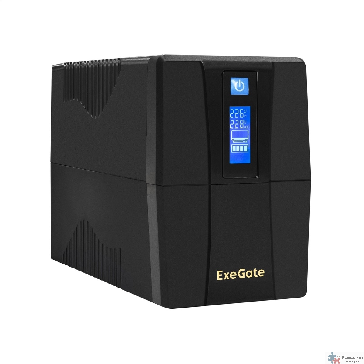 Повреждение упаковки Exegate EP285583RUS ИБП ExeGate SpecialPro Smart LLB-800.LCD.AVR.C13.RJ.USB <800VA/480W, LCD, AVR, 4*IEC-C13, RJ45/11, USB, Black>