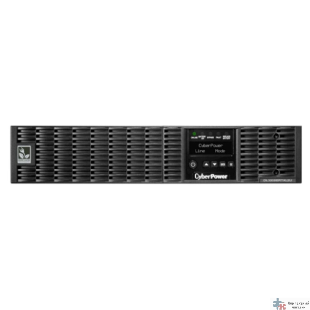 ИБП CyberPower OL3000ERTXL2U {Online, 3000VA/2700W USB/RS-232/Dry/EPO/SNMPslot/RJ11/45/ВБМ (8 C13, 1 C19) 6x 9Ач}