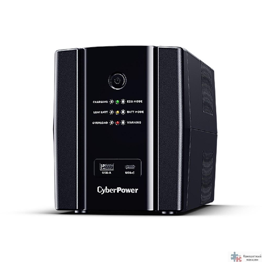 ИБП CyberPower UT2200EIG {Line-Interactive, Tower, 2200VA/1320W USB/RJ11/45/USB charger A/C (6 С13) NEW, 12В/9 Ач х 2}