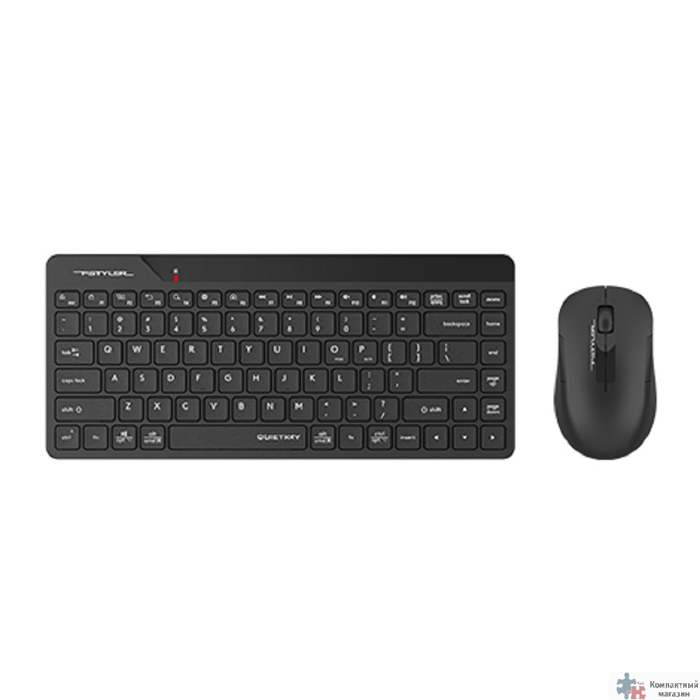 Комплект клавиатура+мышь беспров. A4TECH Fstyler  FG2200 Air2 black (USB, slim) (FG2200 AIR2 BLACK)