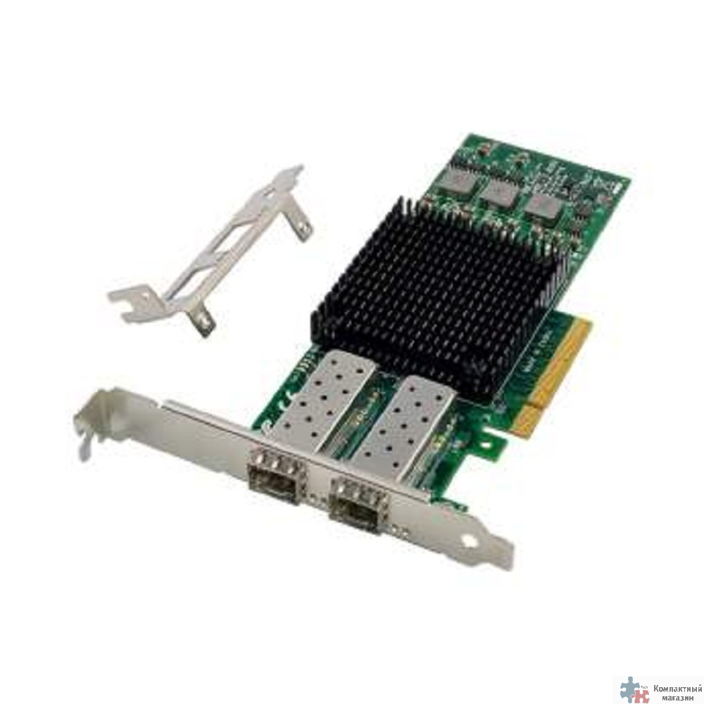 ORIENT XWT-BM810PE8 SFP, Сетевая карта PCI-Ex8 v2.0 2xSFP+ 10GbE Server NIC, Broadcom BCM57810 chipset, 10/1 Гбит/с, 2 планки крепления (33189)