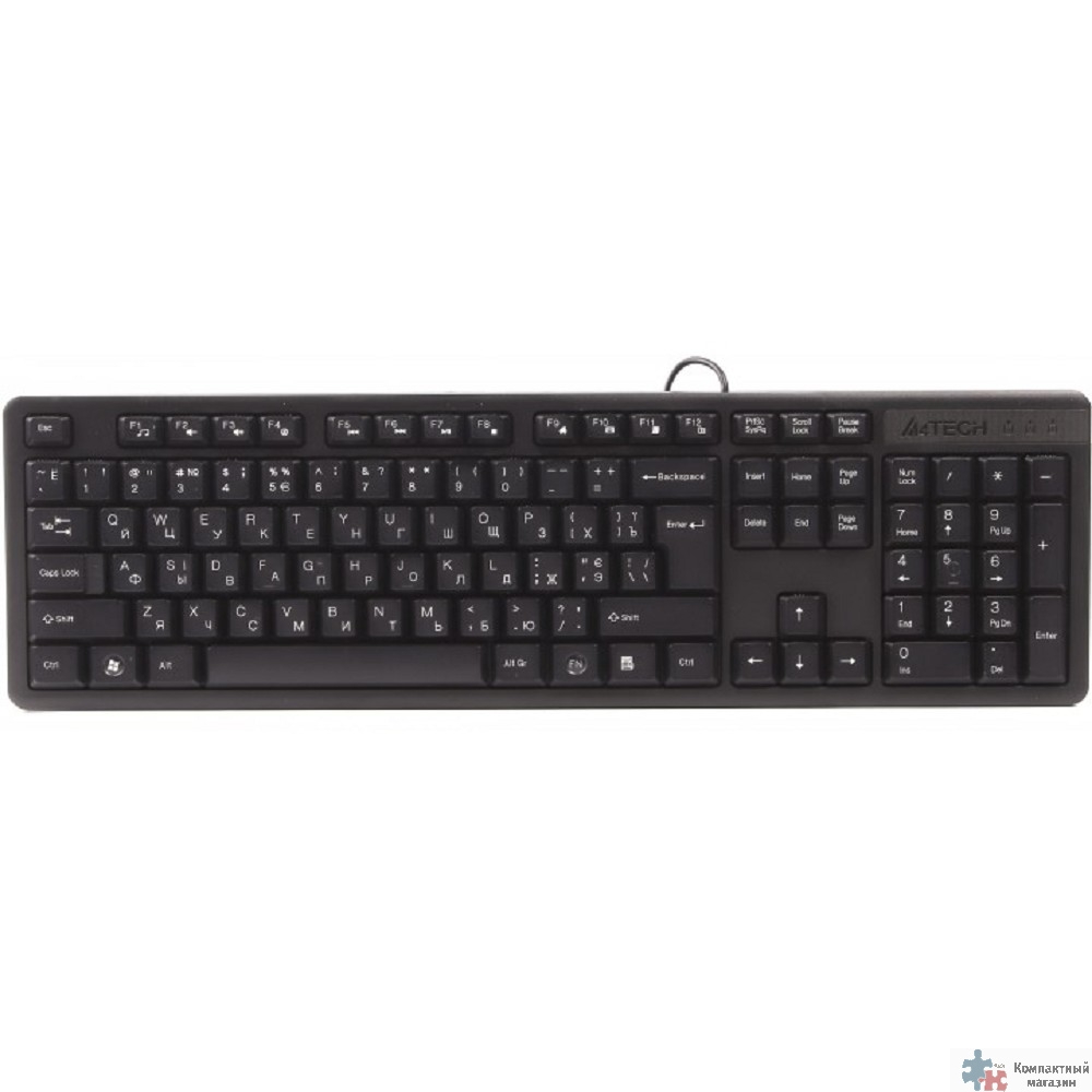 Клавиатура A4Tech KK-3 черный USB [1530244]