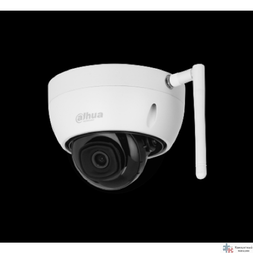 Повреждение упаковки DAHUA DH-IPC-HDBW1230DEP-SW-0280B Уличная купольная IP-видеокамера с Wi-Fi 2Мп, 1/2.8” CMOS, объектив 2.8мм, обнаружение людей, ИК до 30м, IP67, IK10, металл