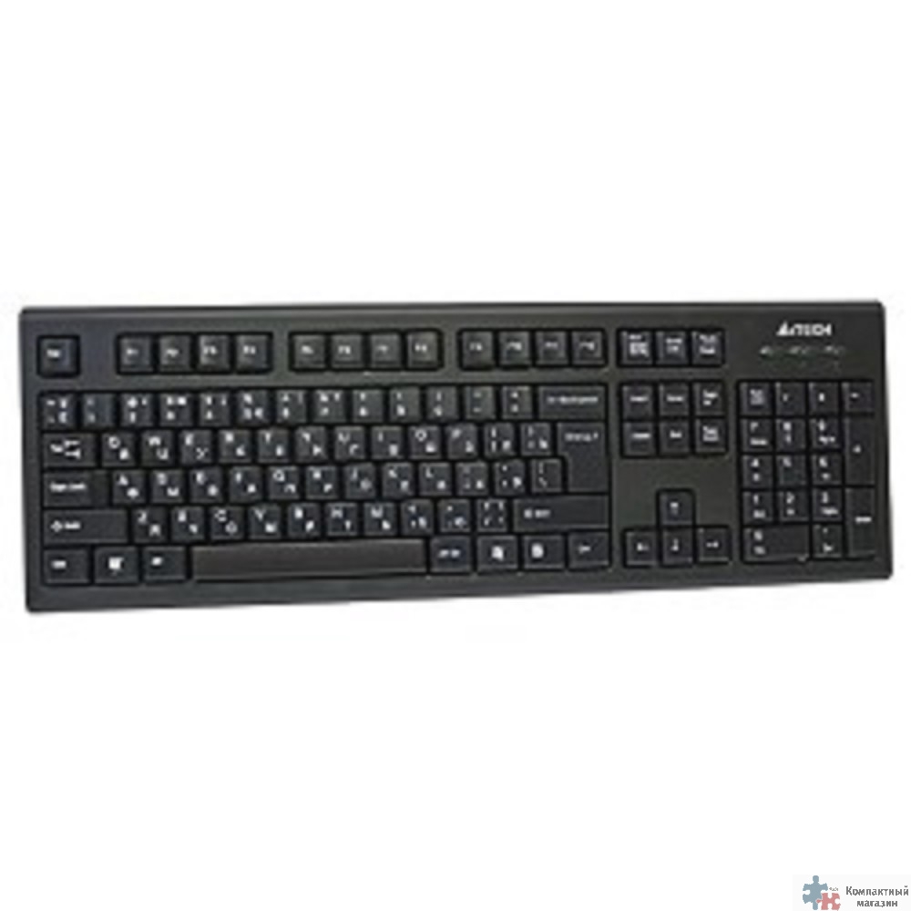 Повреждение упаковки Клавиатура A-4Tech KR-85 black USB, проводная, 104 клавиши [570125]