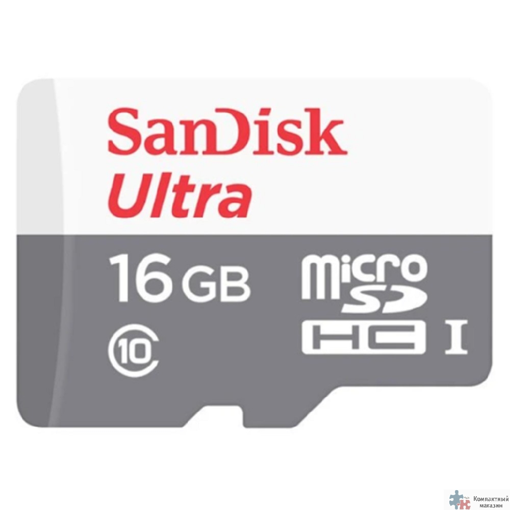 Micro SecureDigital 16Gb SanDisk SDSQUNS-016G-GN3MN {MicroSDHC Class 10, Ultra Android}