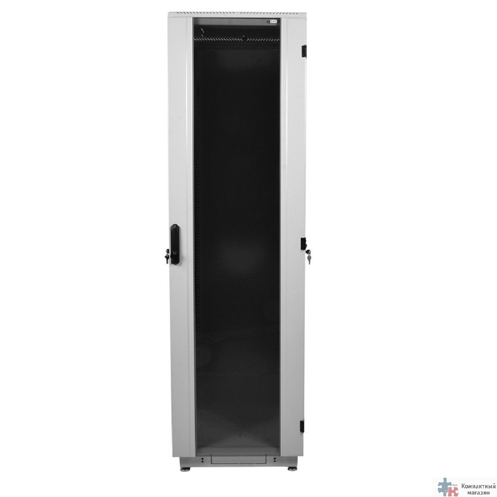 ЦМО Шкаф телекоммуникационный напольный 42U (800x800) дверь стекло (ШТК-М-42.8.8-1ААА) (3 коробки)