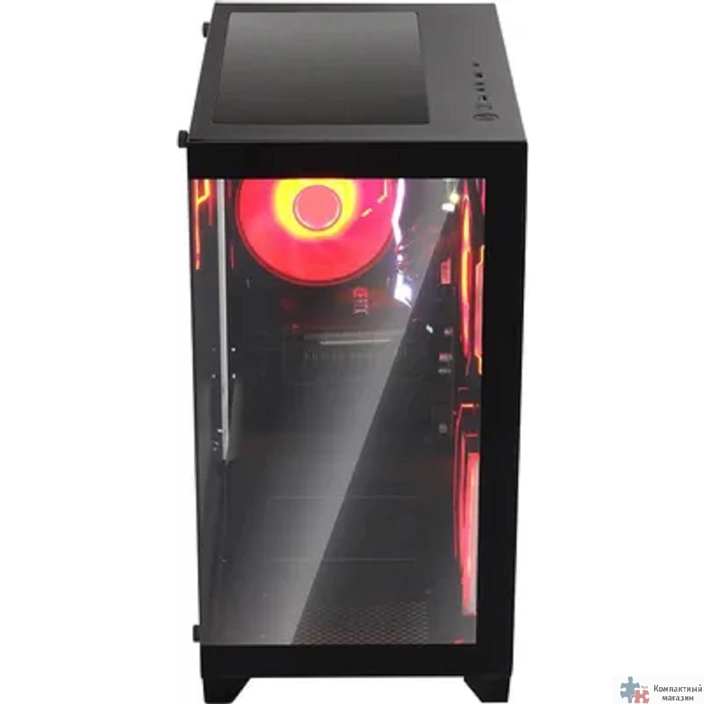Корпус Bloody BD-CC103 черный без БП mATX 7x120mm 1xUSB2.0 1xUSB3.0 audio bott PSU