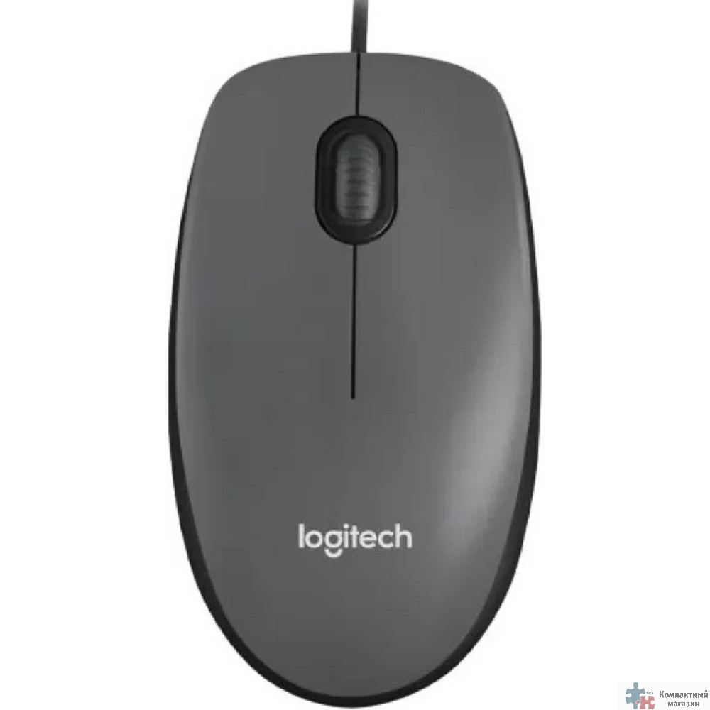 910-001793  Мышь Logitech M90 Optical USB Dark Grey RTL