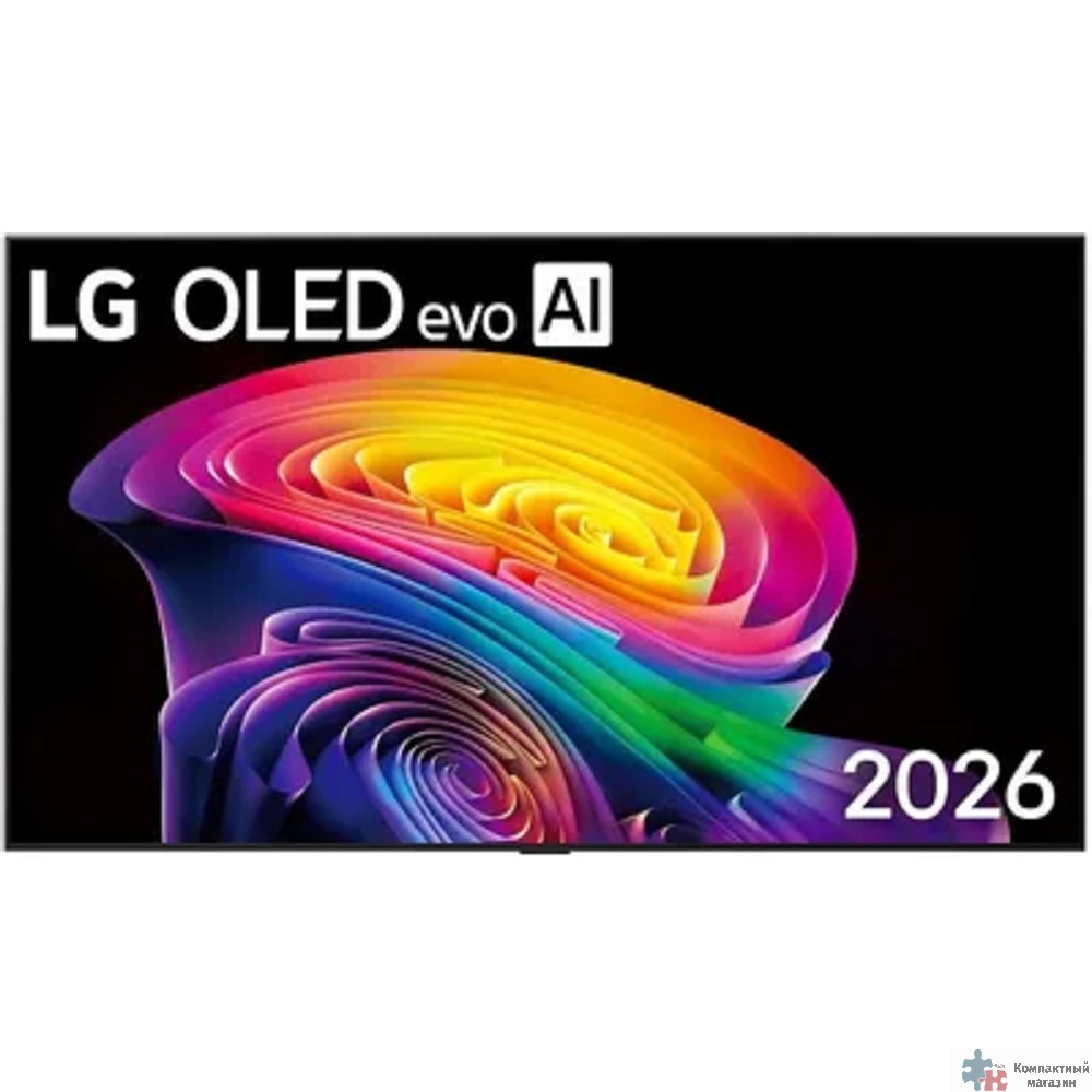 LG 55" OLED55C6RLA.ARUG черный/серебристый 4K Ultra HD 120Hz DVB-T DVB-T2 DVB-C DVB-S2 USB WiFi Smart TV