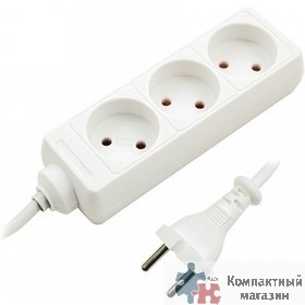 СТАРТ (4607175852739) Удлинитель  3 розетки. С/У S 3x5. Длина провода 5,0 м .Заземления нет.