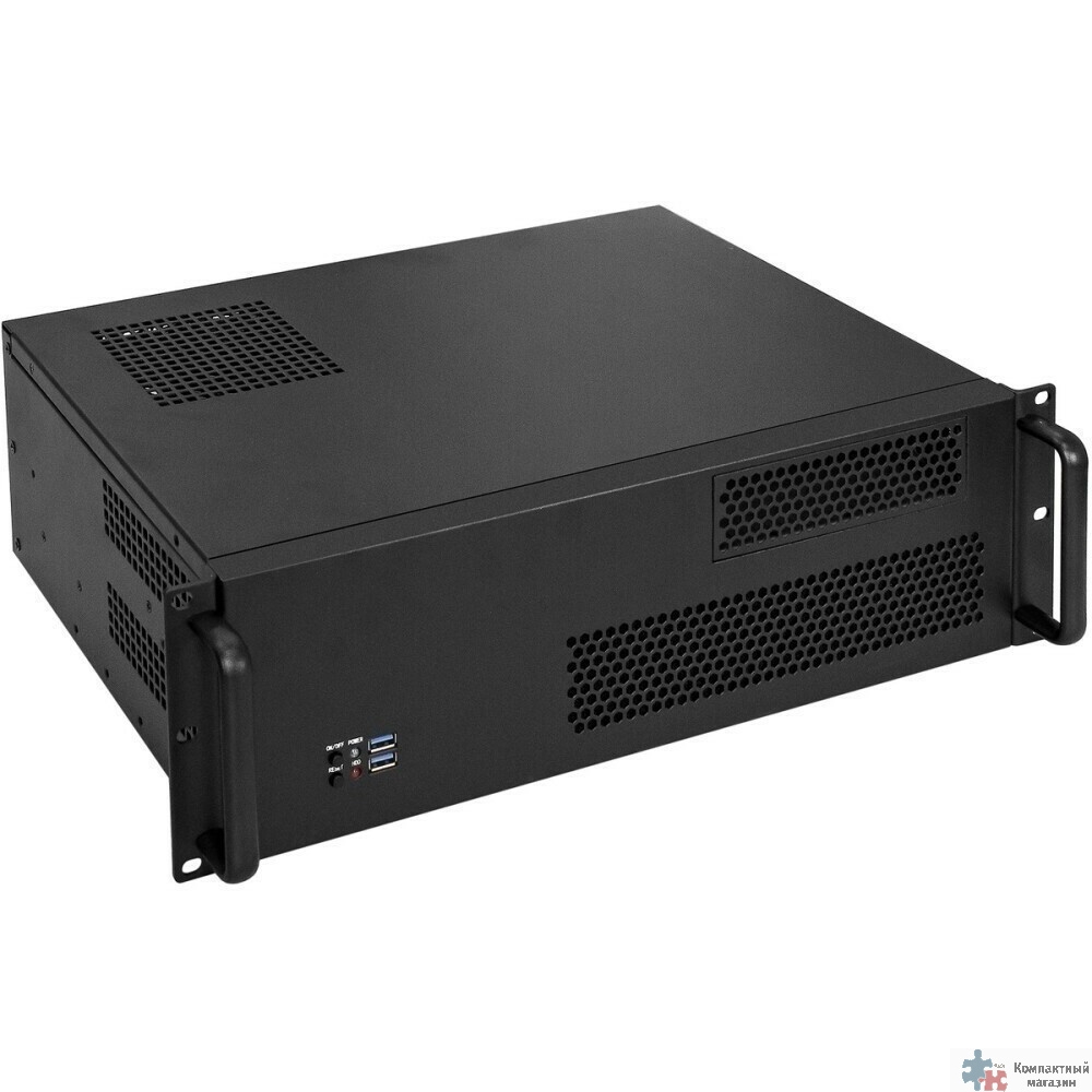 Exegate EX293672RUS Серверный корпус ExeGate Pro 3U330-02 <RM 19", высота 3U, глубина 330, БП 1100PPH-SE 80 PLUS® Bronze, USB>