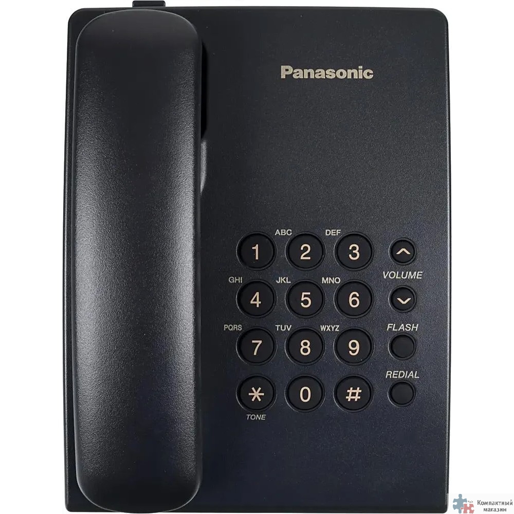 Повреждение упаковки Panasonic KX-TS2350RUB (черный) {повтор номера, регул-ка громкости, кр.на стену}