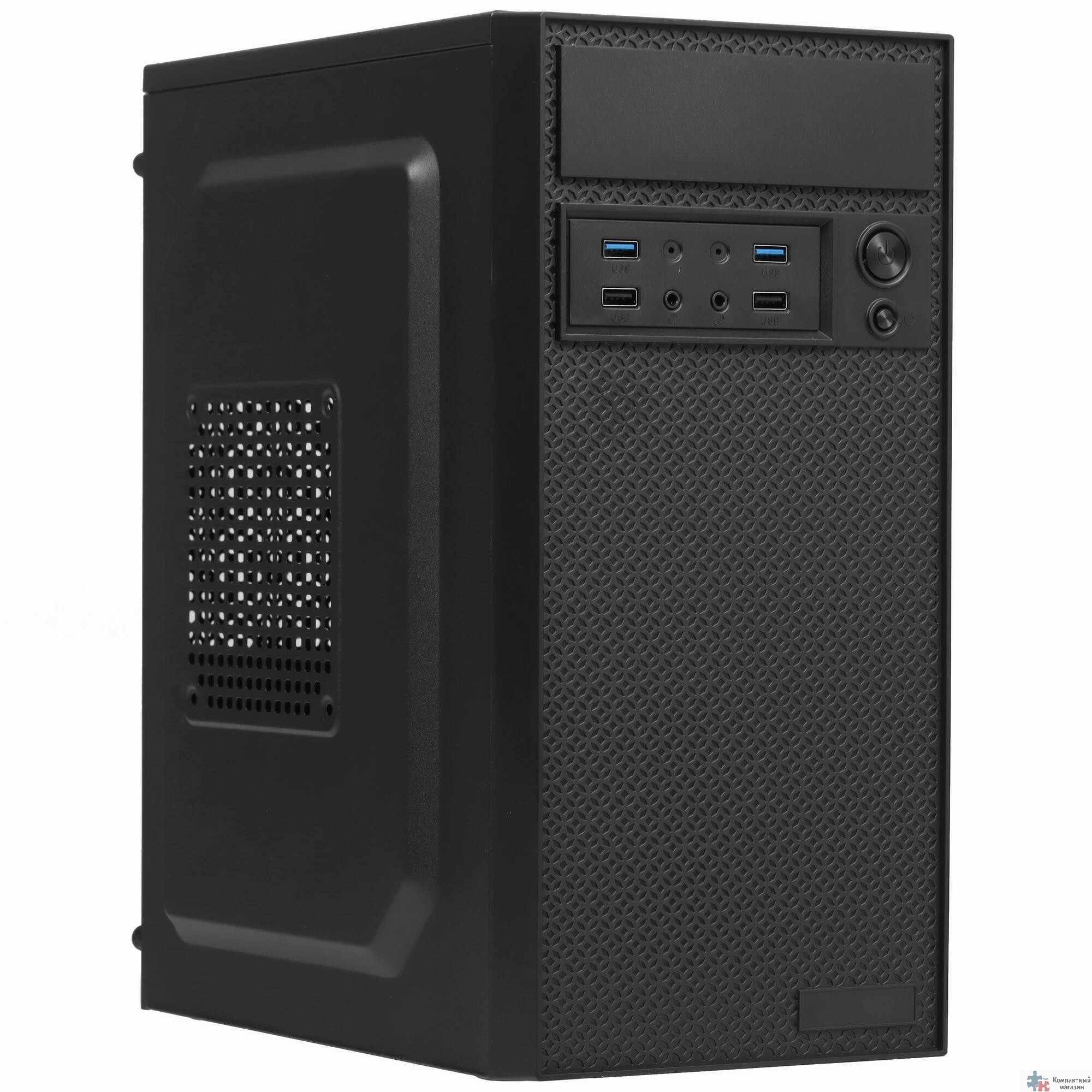Повреждение упаковки Exegate EX291274RUS Корпус Minitower ExeGate BAA-109U2-AAA450 (mATX, AAA450 8см, 2*USB+2*USB3.0, аудио, черный)