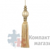 Подвеска на елку шар с кисточкой 30*5,5 см золото