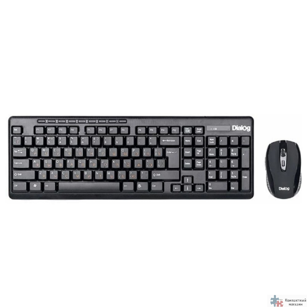 Повреждение упаковки Dialog Клавиатура + мышка KMROP-4020U Pointer RF 2.4G - USB {Беспроводной набор , радиоклавиатура + опт. радиомышь 6D}
