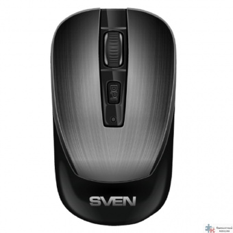 Беспроводная мышь Sven RX-380W серый металлик (2,4 GHz, 3+1кл. 800-1600DPI, блист.)