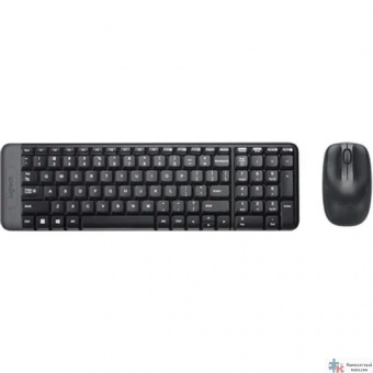 920-003169 Logitech Клавиатура + мышь Wireless Combo MK220 Black USB оригинальная заводская гравировка RU/LAT 