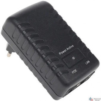 ORIENT SAP-48POE 1A, PoE инжектор питания 48W, AC 100-240V/ DC 48V, 1.0A, вход: RJ45 LAN 10/100, выход: RJ45 PoE тип B (4/5+,7/8-), совместим с оборудованием PoE IEEE 802.3af, (30428) 