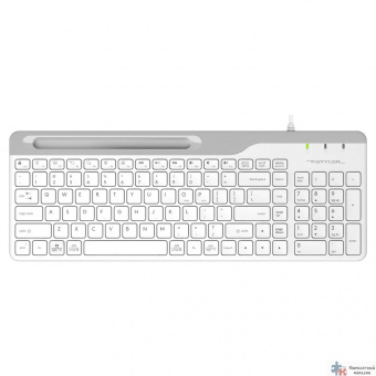 Клавиатура A4Tech Fstyler FK25 белый/серый USB slim [1530217]