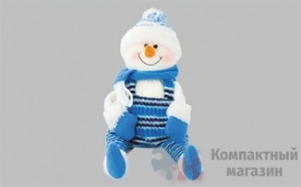 Мягкая игрушка "Снеговик сидячий"