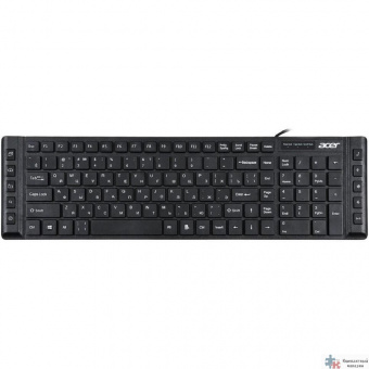 Acer OKW010 [ZL.KBDEE.002] Keyboard USB slim Multimedia black  Клавиатура проводная 
