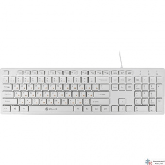 Клавиатура Oklick 500M белый USB slim Multimedia  [1061586]
