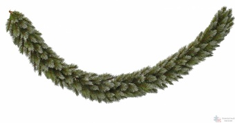Триумф гирлянда хвойная Женева 270*33 см заснеженная