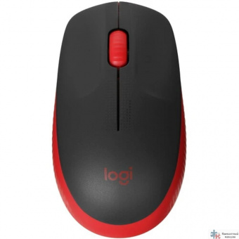 910-005908 Мышь Logitech M190 красный/черный оптическая (1000dpi) беспроводная USB (2but)