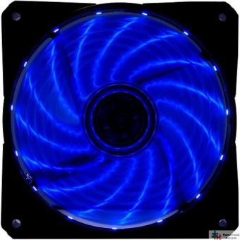 Вентилятор Digma DFAN-LED-BLUE RGB 120мм черный 3-pin 4-pin (Molex) Ret